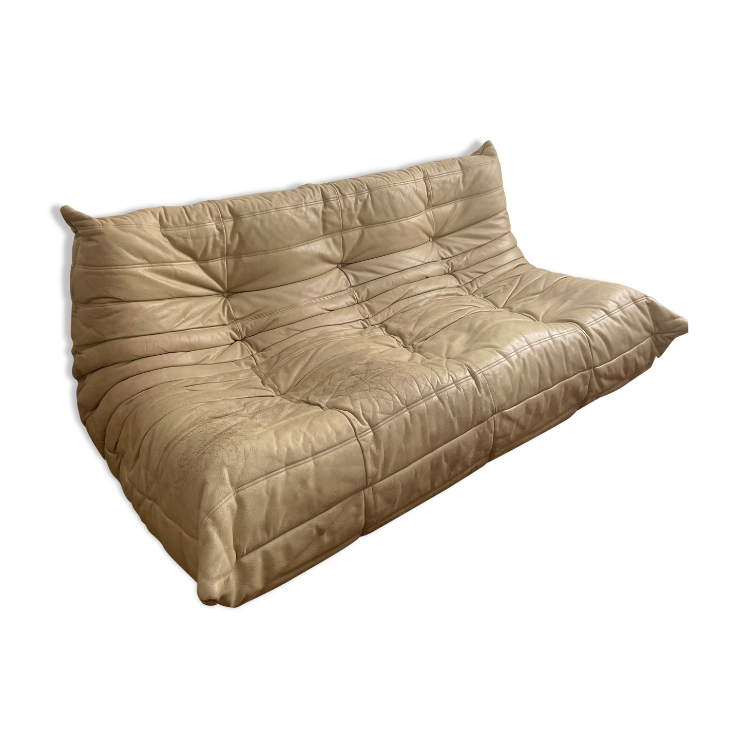 Sofa bench 3 places Togo by Michel Ducaroy edition Ligne Roset vintage