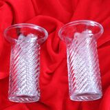 Set of 2 glass containers