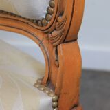 Pair of Louis XV style cabriolet armchairs