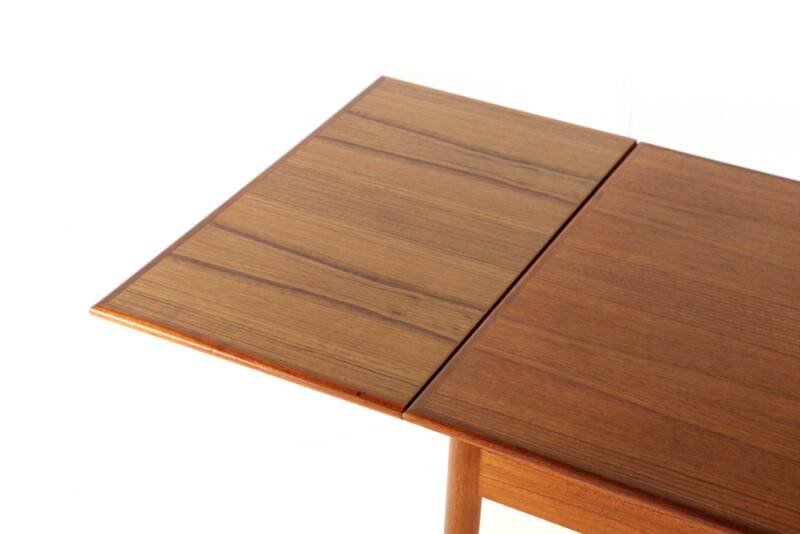Rectangular Danish Extendable Dining Table 'Ahrus'  mid centuty modern teak
