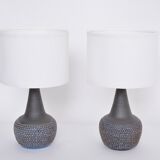 Pair of Danish Midcentury Ceramic Lamps Model 3048 by Einar Johansen for Soholm