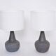 Pair of Danish Midcentury Ceramic Lamps Model 3048 by Einar Johansen for Soholm
