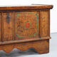 Antique Folk Art Painted bridal chest 1737