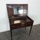 Coiffeuse Louis XVI en acajou à plateau abattant et miroir