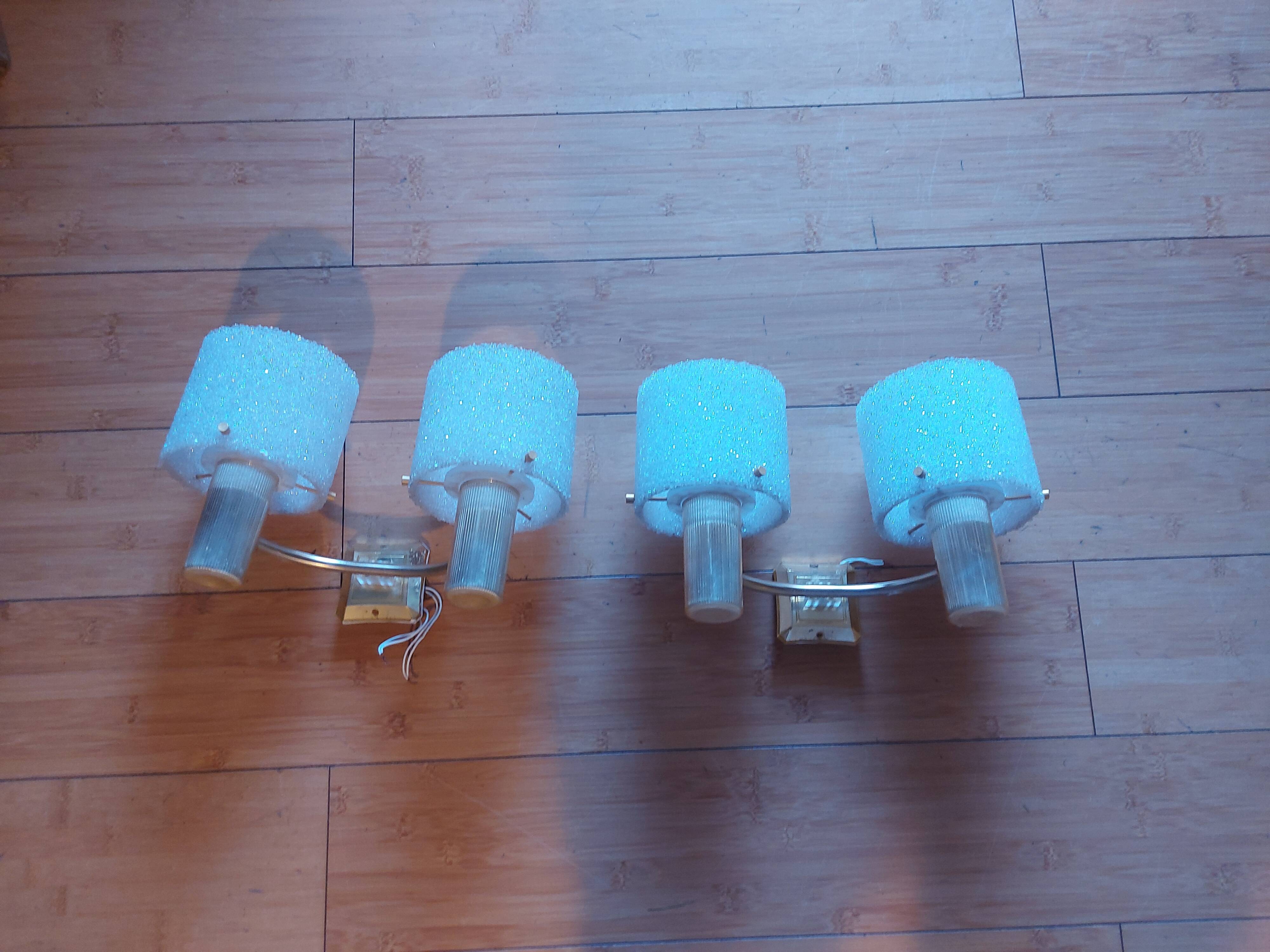 Pair of vintage 60's wall lights