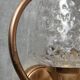Paire appliques verre et métal doré