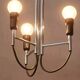 Chrome pendant light, Italian design, 60s
