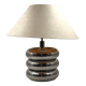 Hollywood regency chromed table lamp base, Luci Milano Italy, 1970s