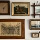 19th century Parisian salon, large original framed drawing