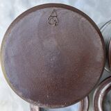 Series of 4 vintage Loir sandstone pots Thierry and Chantal Robert