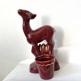 Vintage ceramic doe fawn