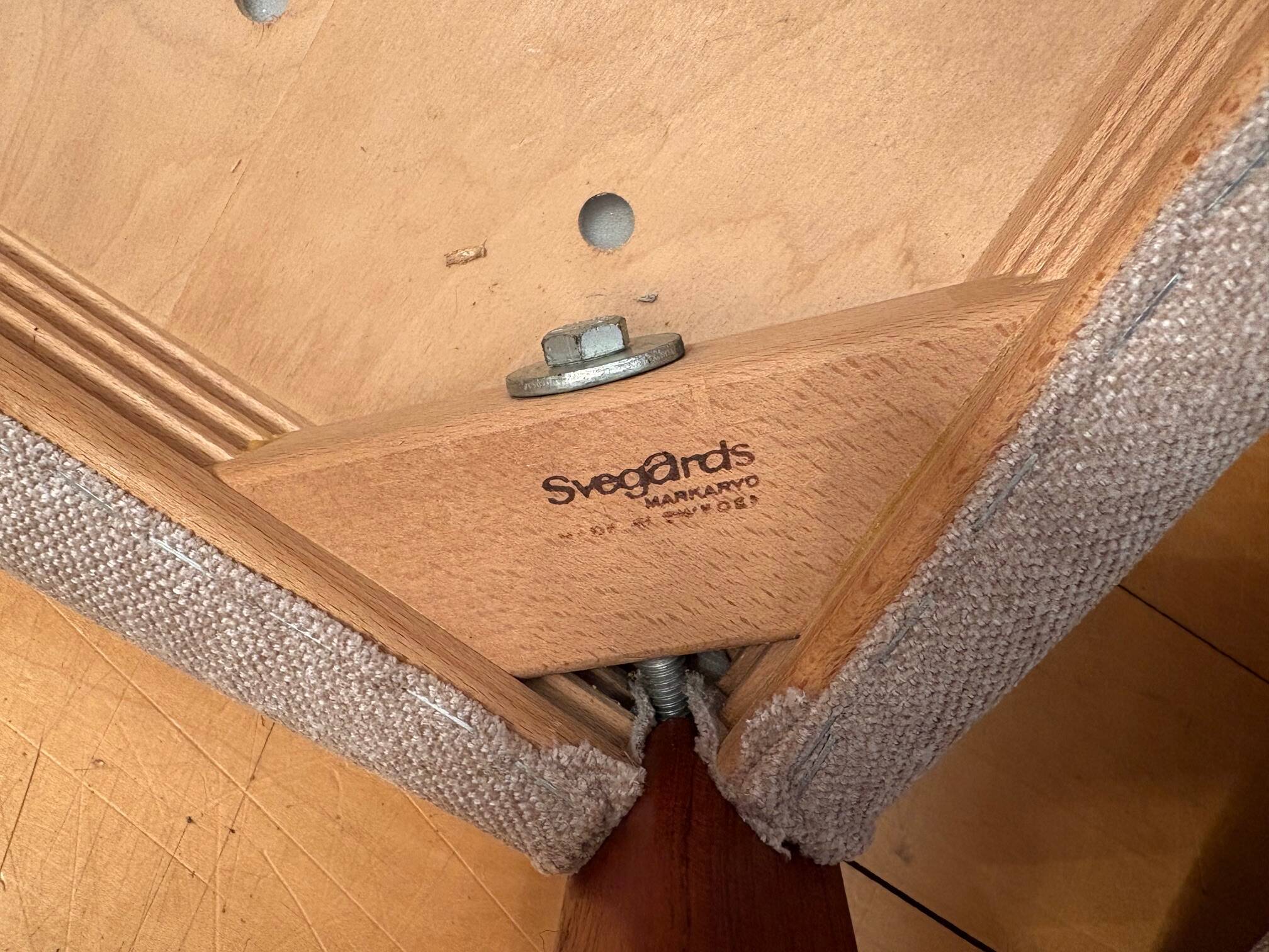 Pair of chairs, Svegards Markaryd, Sweden, 1960s