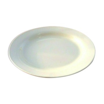 Plat de service de forme ovale céramique secla portugal