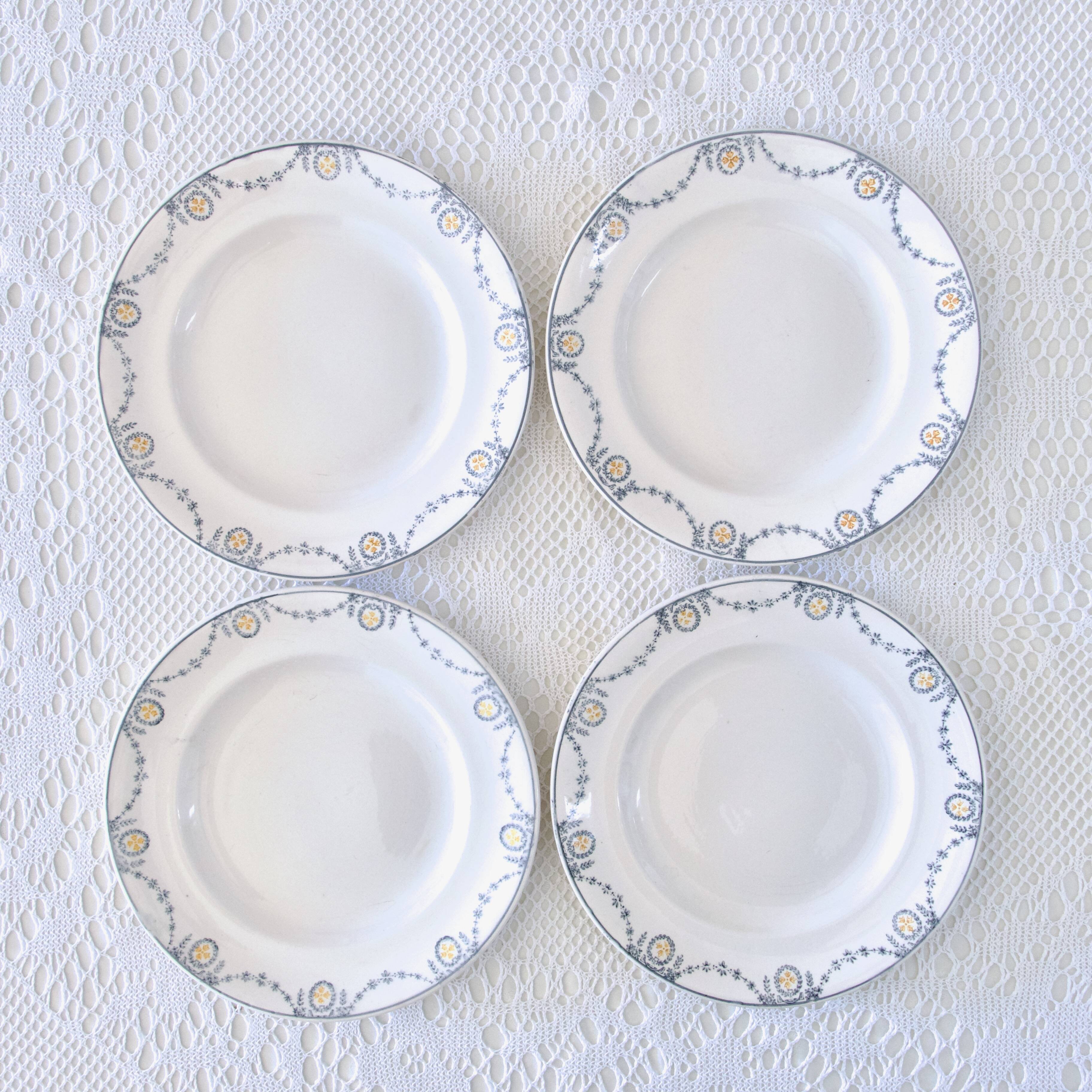 Old Longwy flat plates "Moselle" collection