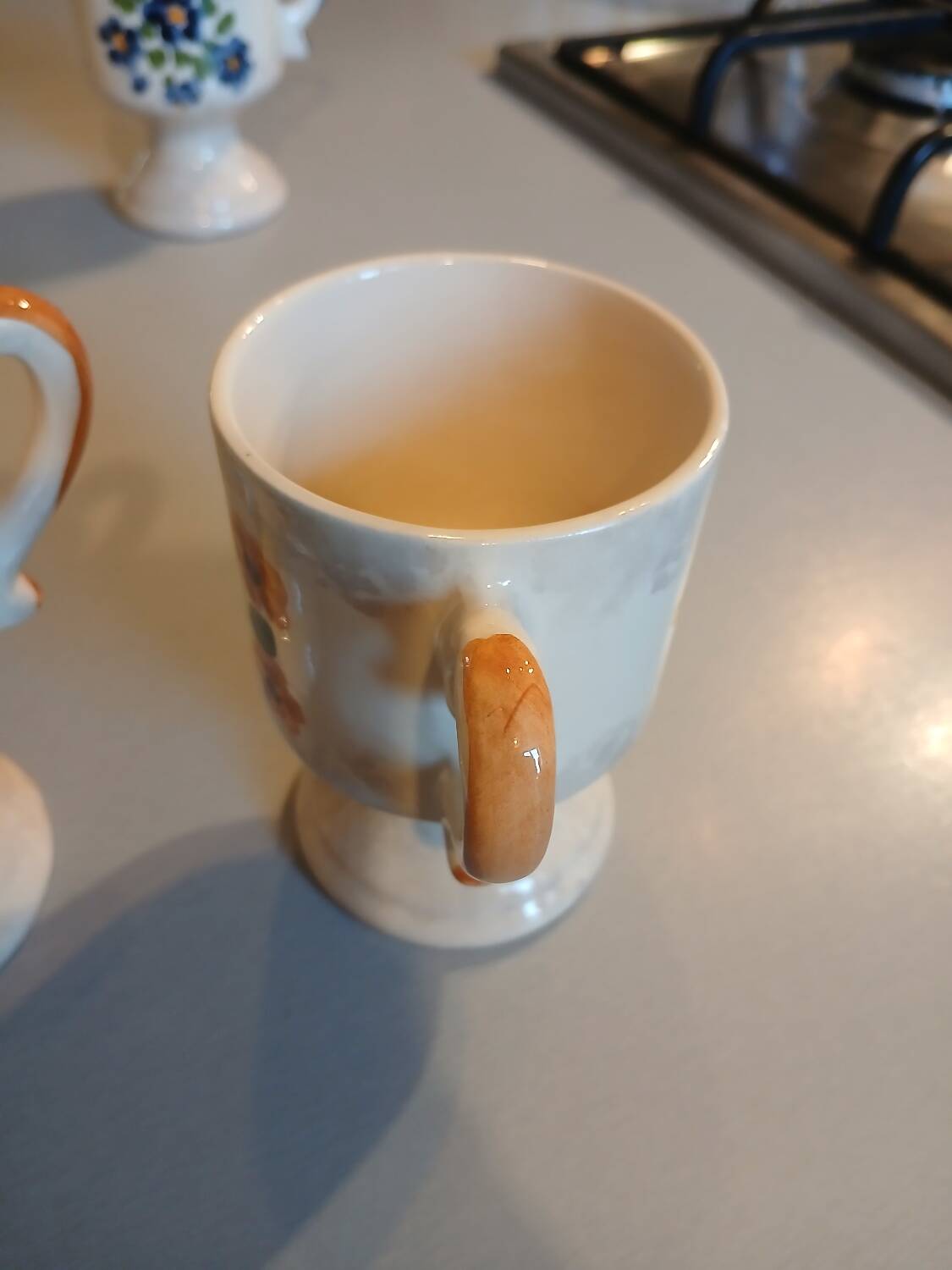 5 old ceramic mazagrans