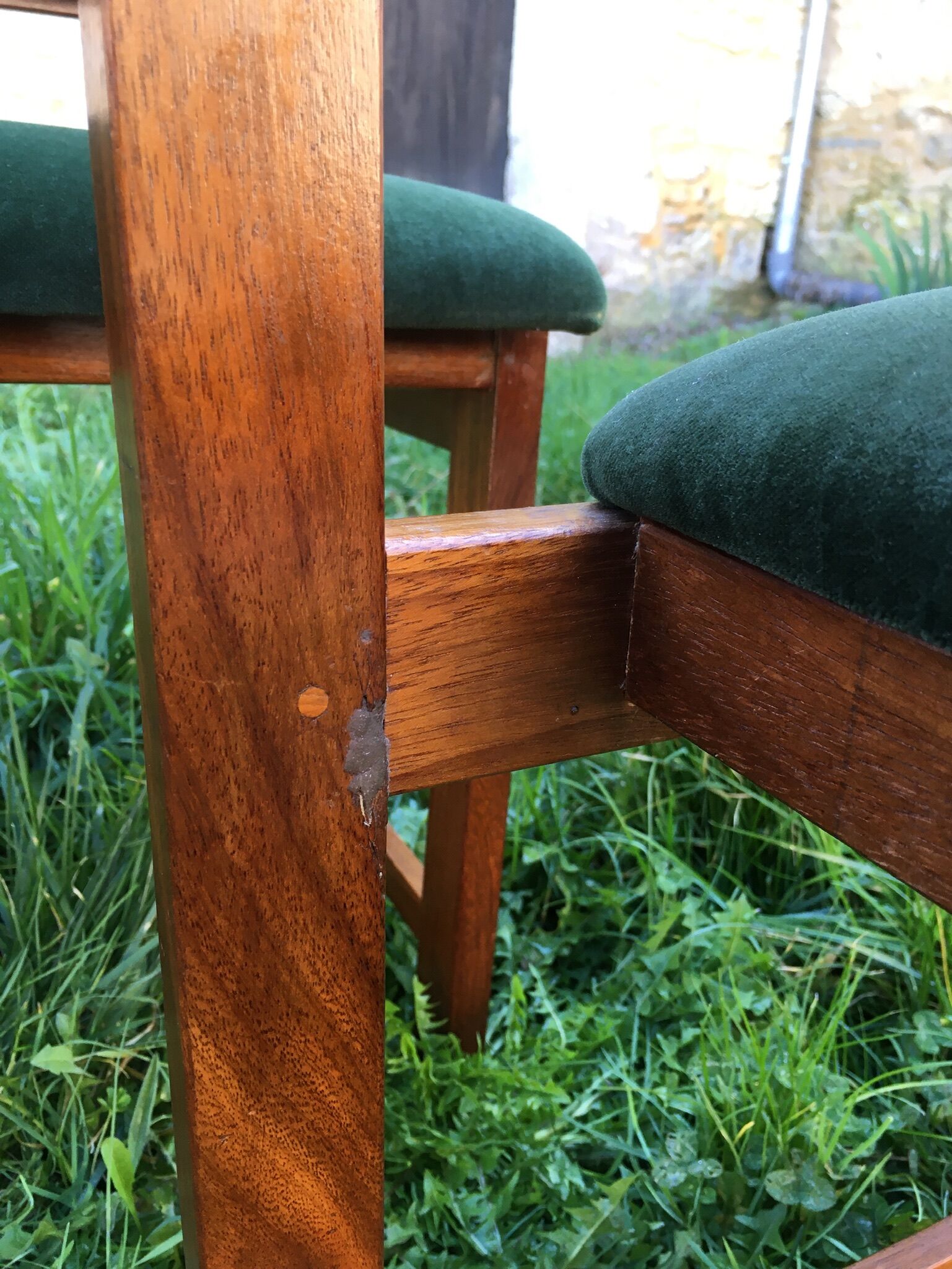 Four chairs with swivel back