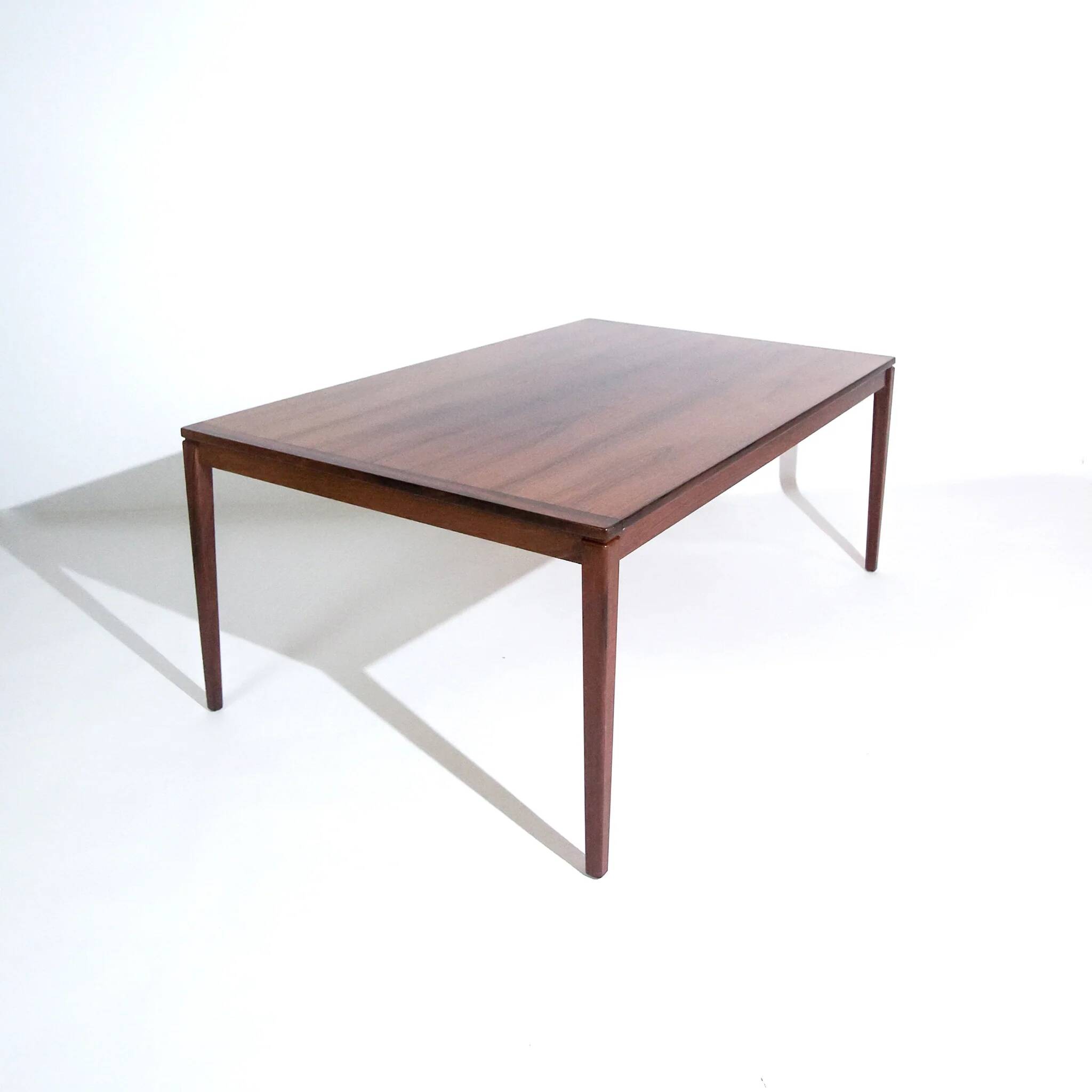 Large vintage Scandinavian coffee table in rosewood from the mid-century.