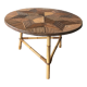 Table basse ronde en rotin