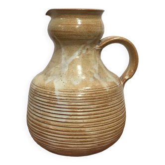 1960s stoneware pitcher vase