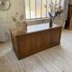 1950s oak office counter