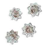 4 bougeoirs en verre