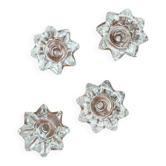 4 bougeoirs en verre