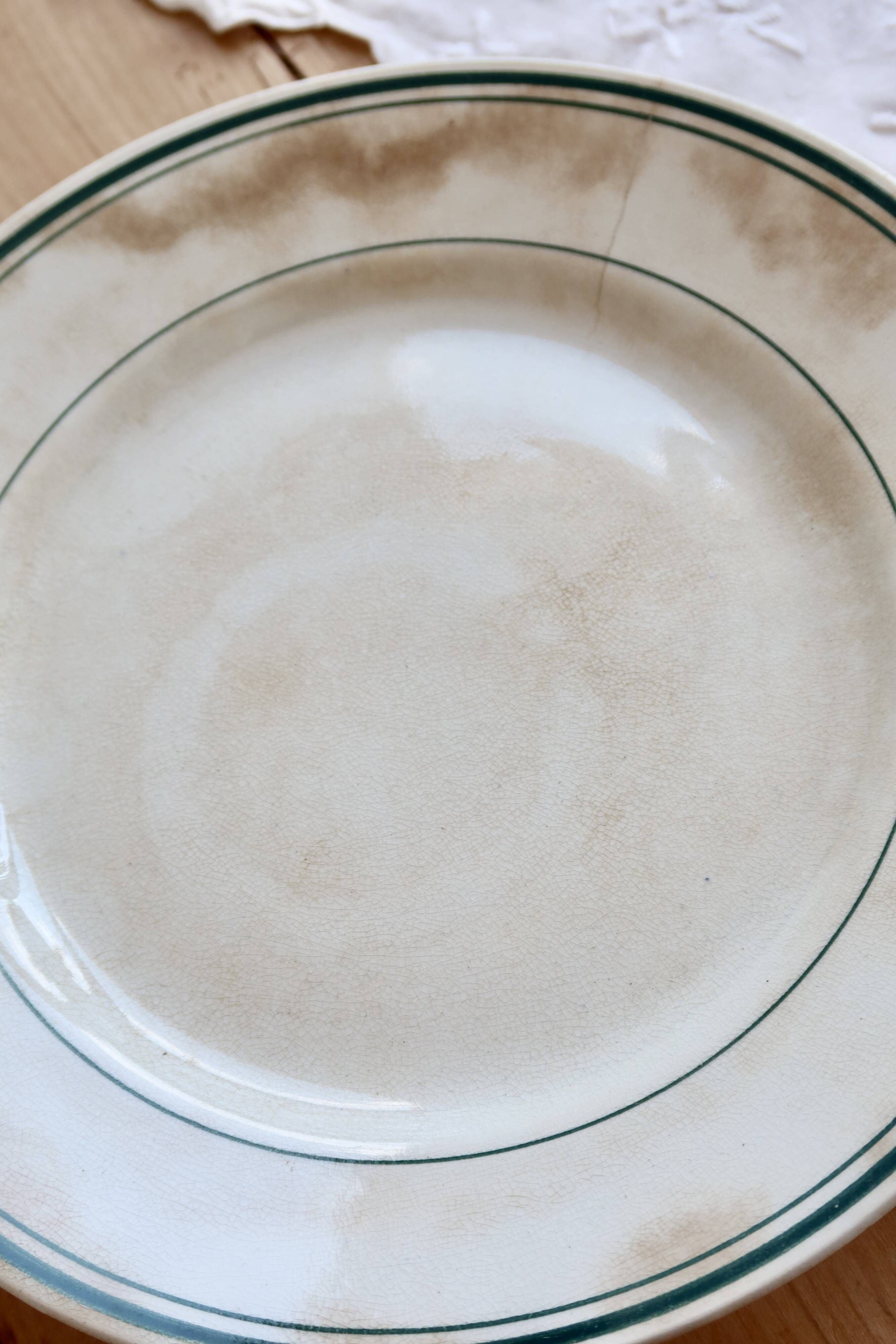 Low iron patina compote dish K&G Lunéville