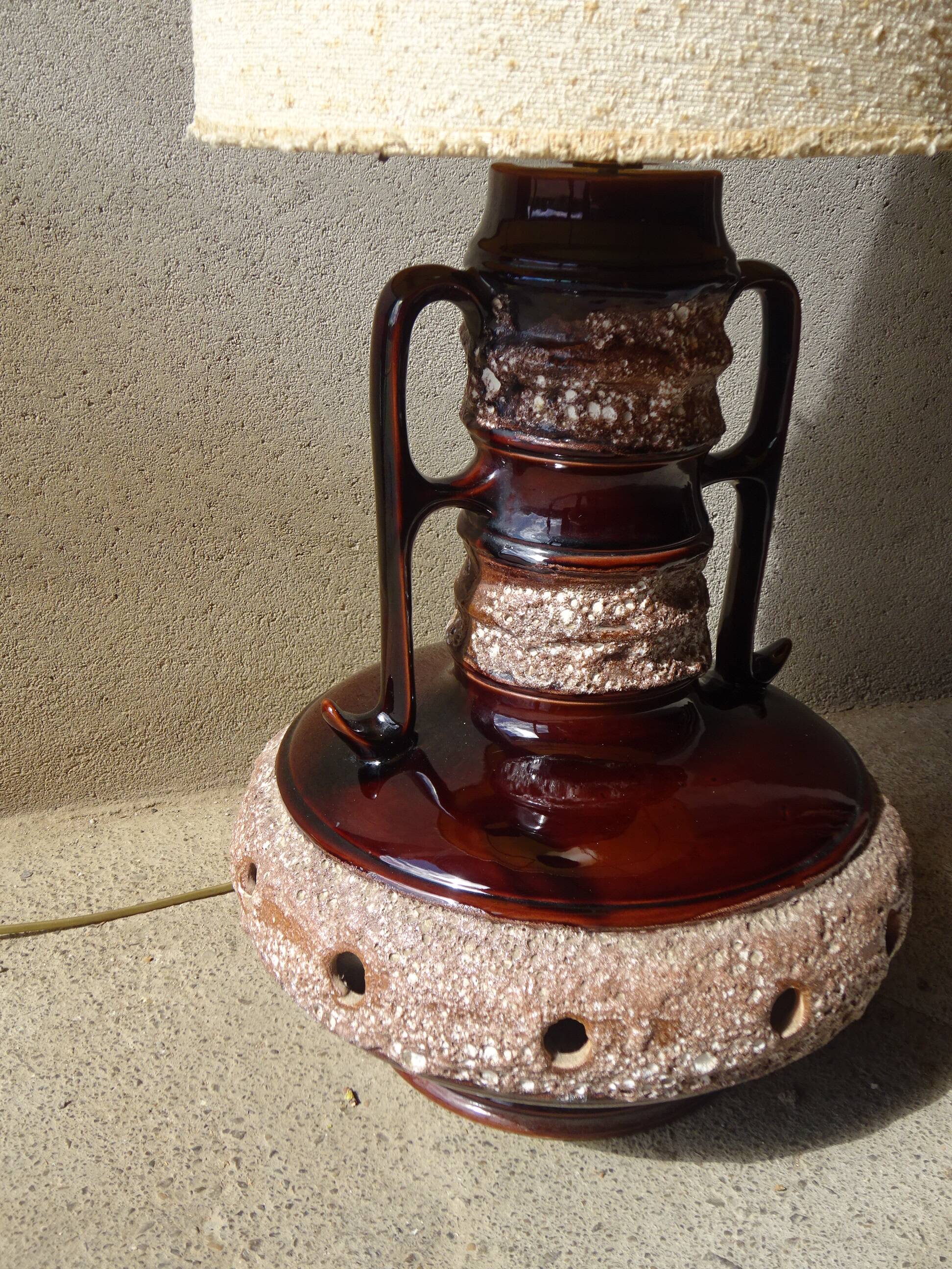 Large vintage lamp, 132 cm in height.