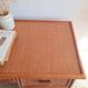 Vintage rattan desk from the 1970s.