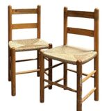 Straw chairs