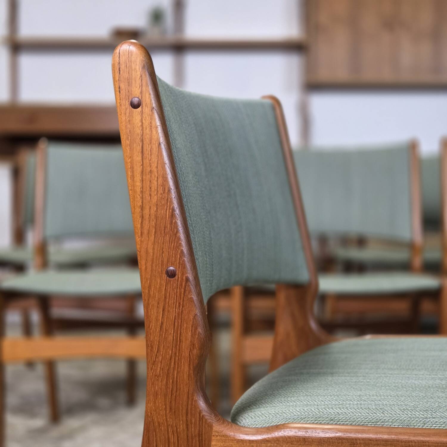 10x Erik Buch modèle 89, chaise danoise vintage Anderstrup des années 1960
