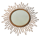 Vintage rattan sun mirror 65 cm