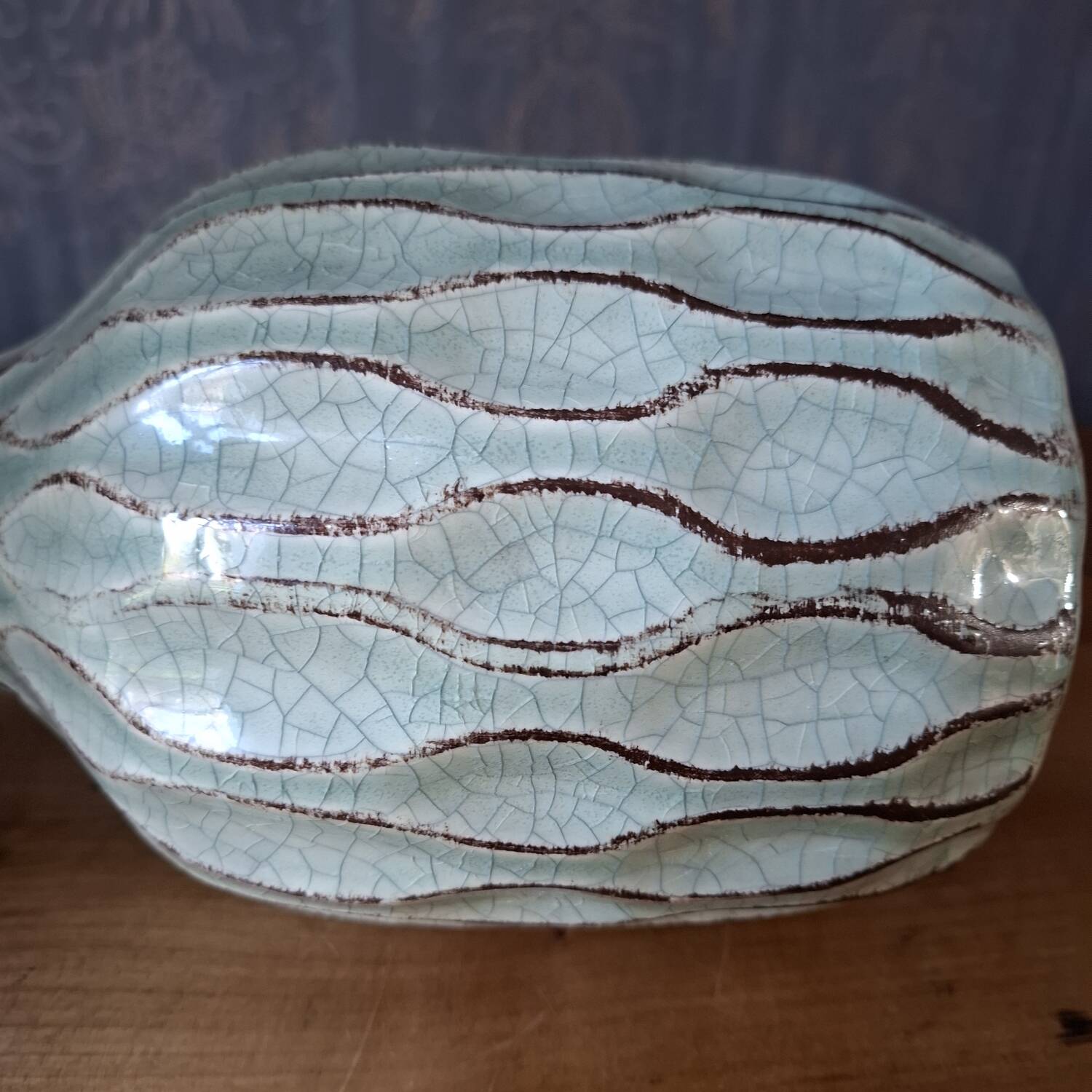 Vase en céramique émaillée, XXème s.