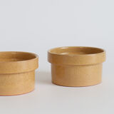 Set of 2 speckled pots