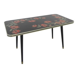 Table basse vintage avec plateau