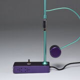 Vintage blue and turquoise lamp