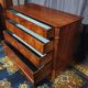 Commode Louis Philippe en ronce de noyer XIXème