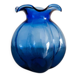 Cobalt blue glass vase