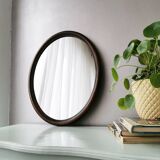 Vintage oval mirror from the 70s 45x35cm