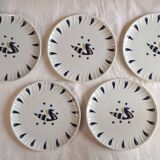 Jean Picart le Doux dinner plates for Air France