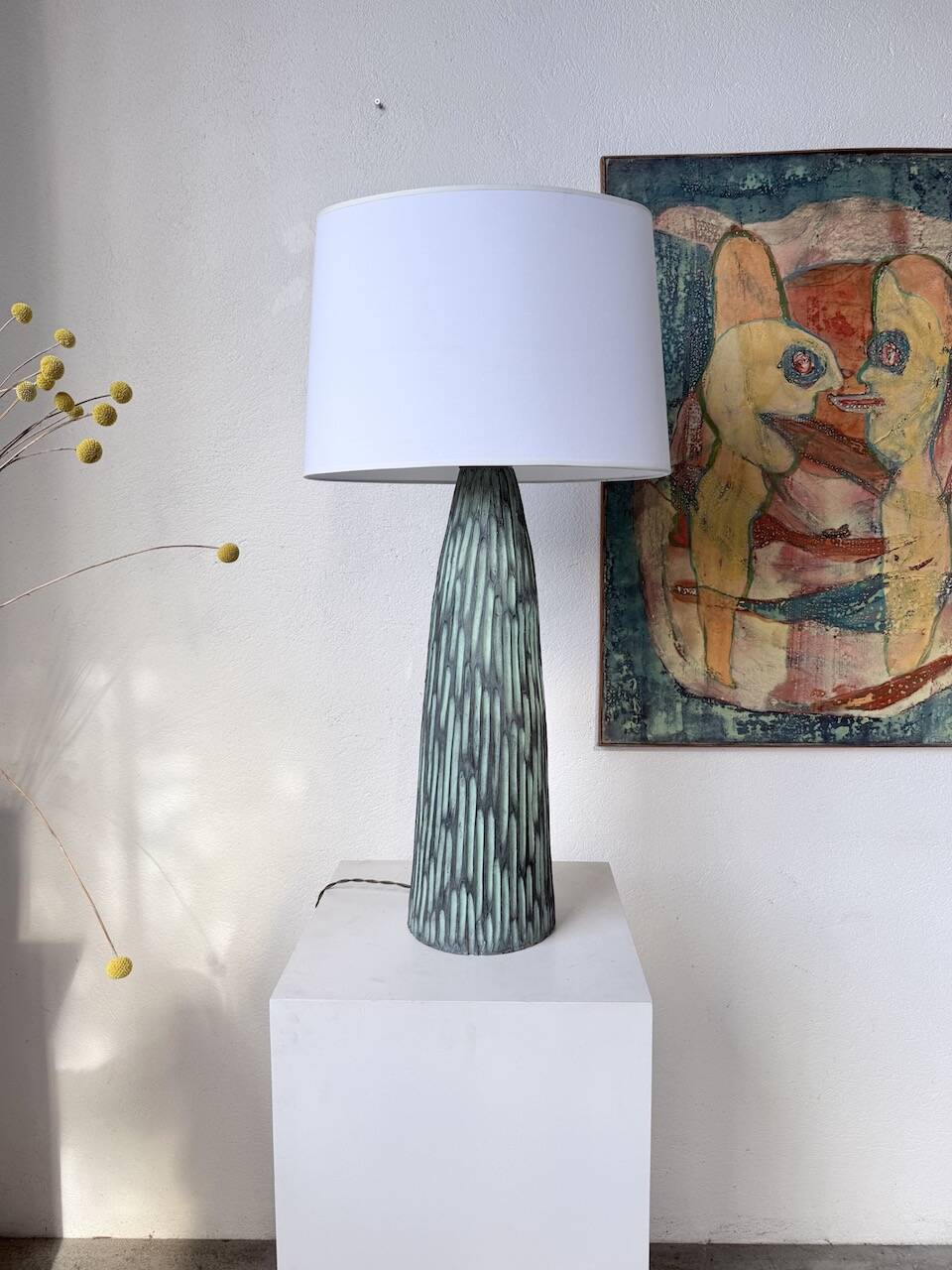 XL ceramic lamp from the 60s blin