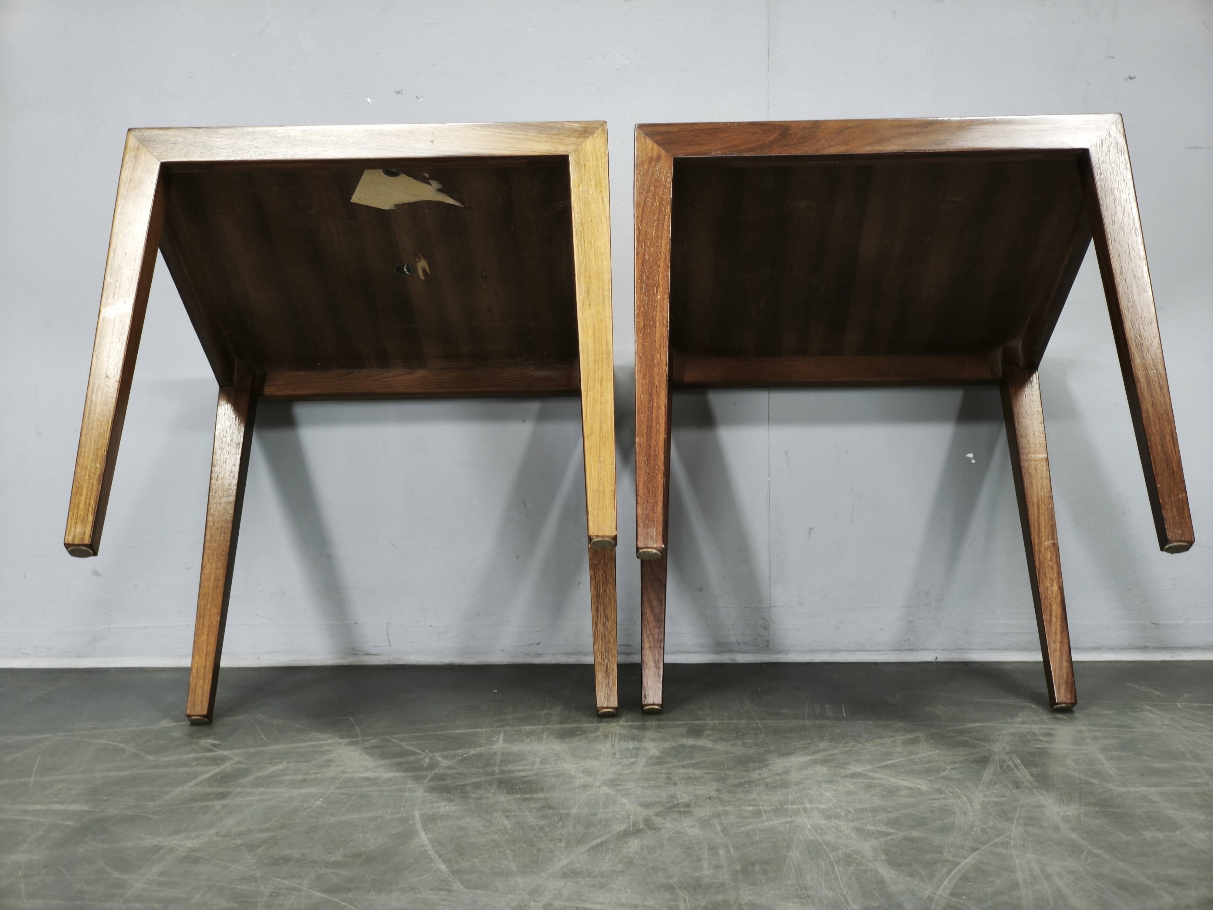 Pair of Severin Hansen Side Tables for Haslev Møbelfabrik, 1960s