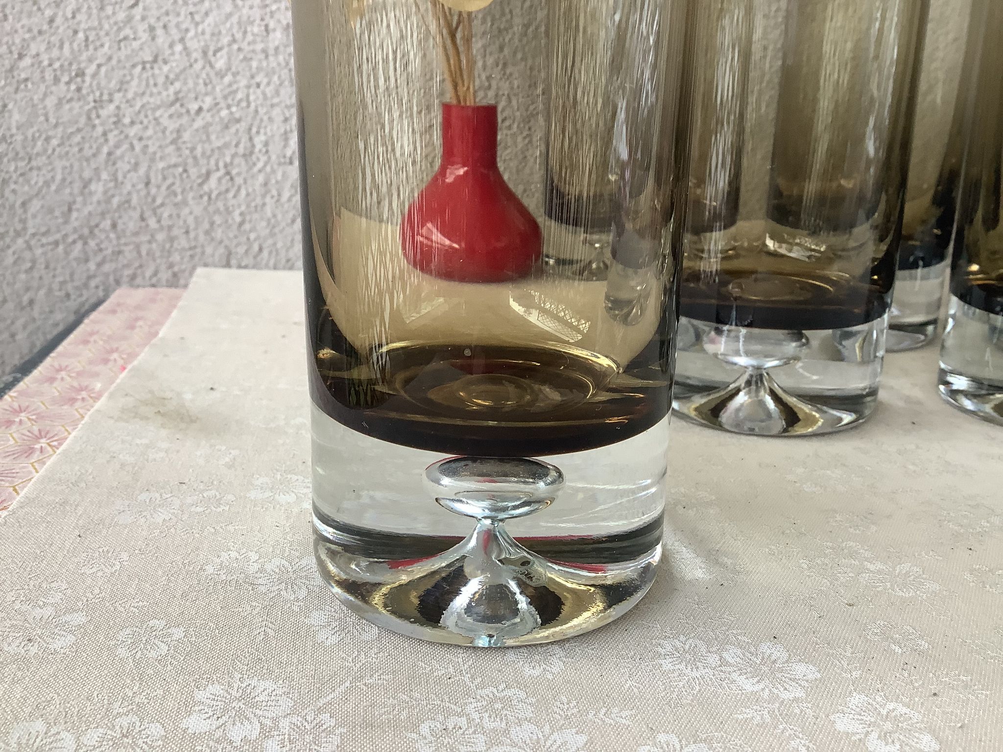 Set of 8 Gral Germany glasses design Roland Posch model Las Palmas