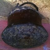 Old copper cauldron