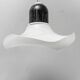 Vintage glass and metal pendant lamp – 1970s modernism