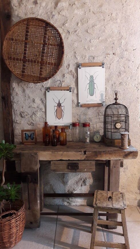 Établi de menuisier ancien