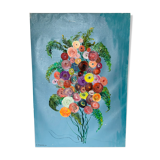 Large painting "Bouquet of flowers" - 95,5x135 cm