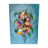 Tableau « bouquet de fleurs » - 95,5x135 cm