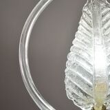 Lovely transparent Art Deco Barovier e Toso pendant light Murano glass, 1930s