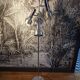 Vintage German floor lamp with 3 lights